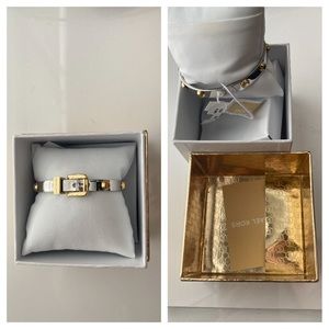 Michael Kors Astor Buckle Bangle Bracelet NWT